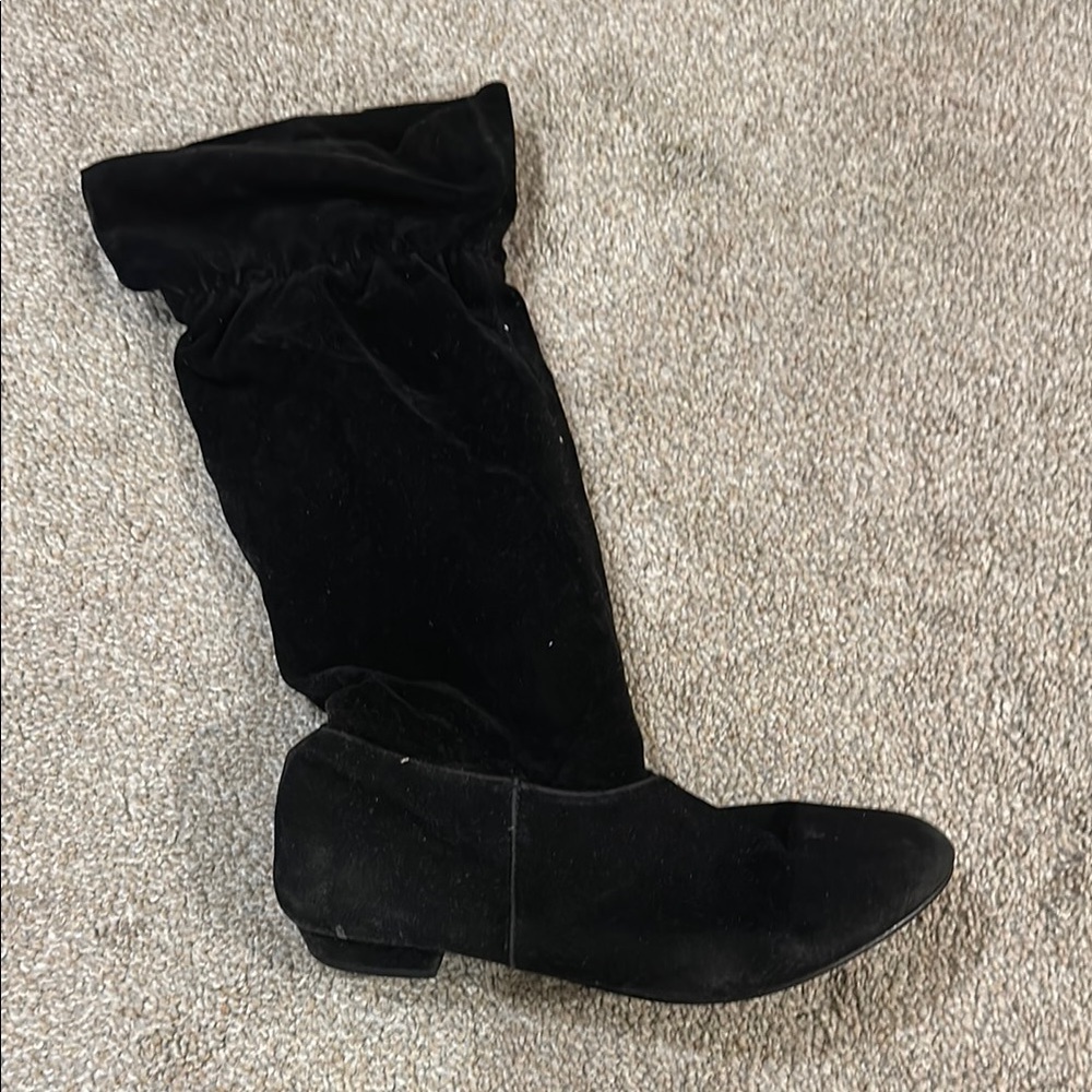 Breckelles Black Tall Pirate Style Two-Way Boots - Picture 2 of 8